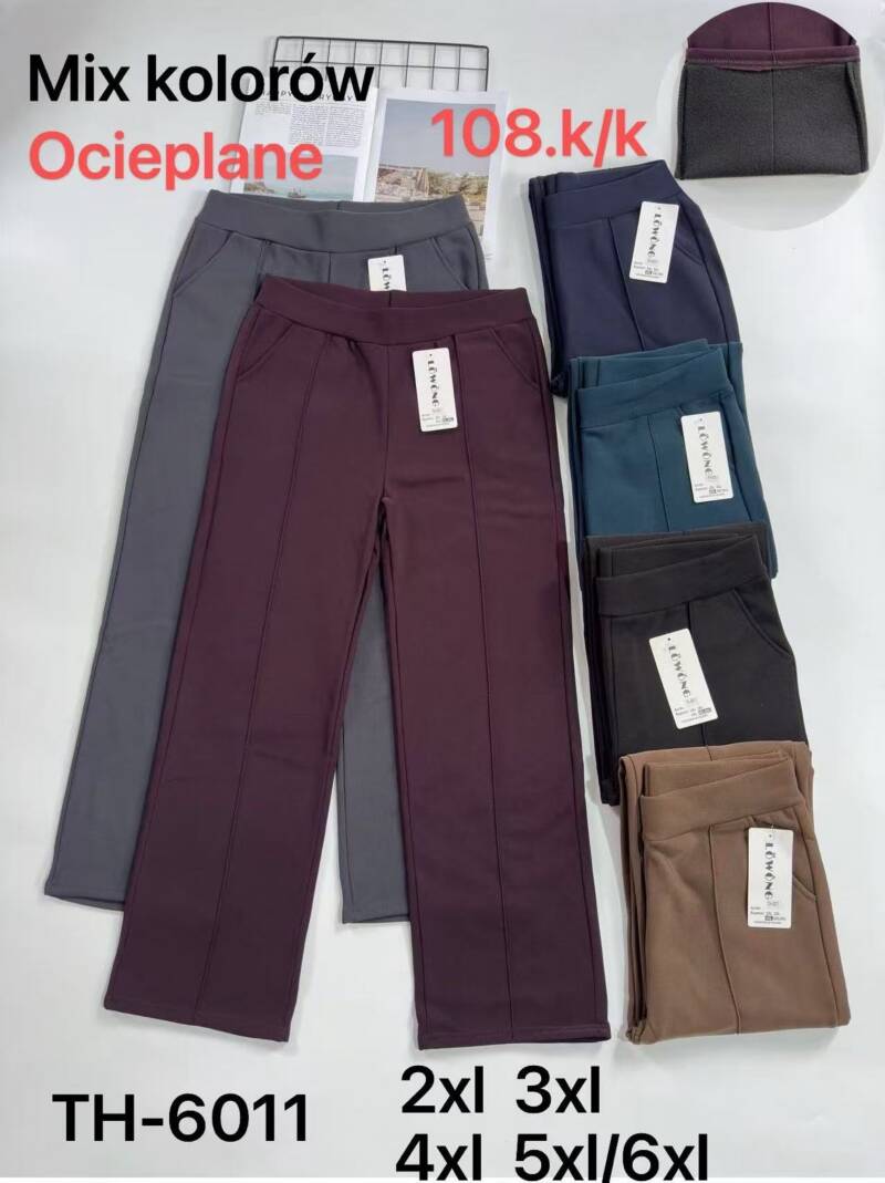 Spodnie damskie duże rozmiary Roz 2XL-6XL, Mix kolor Paczka 10 szt